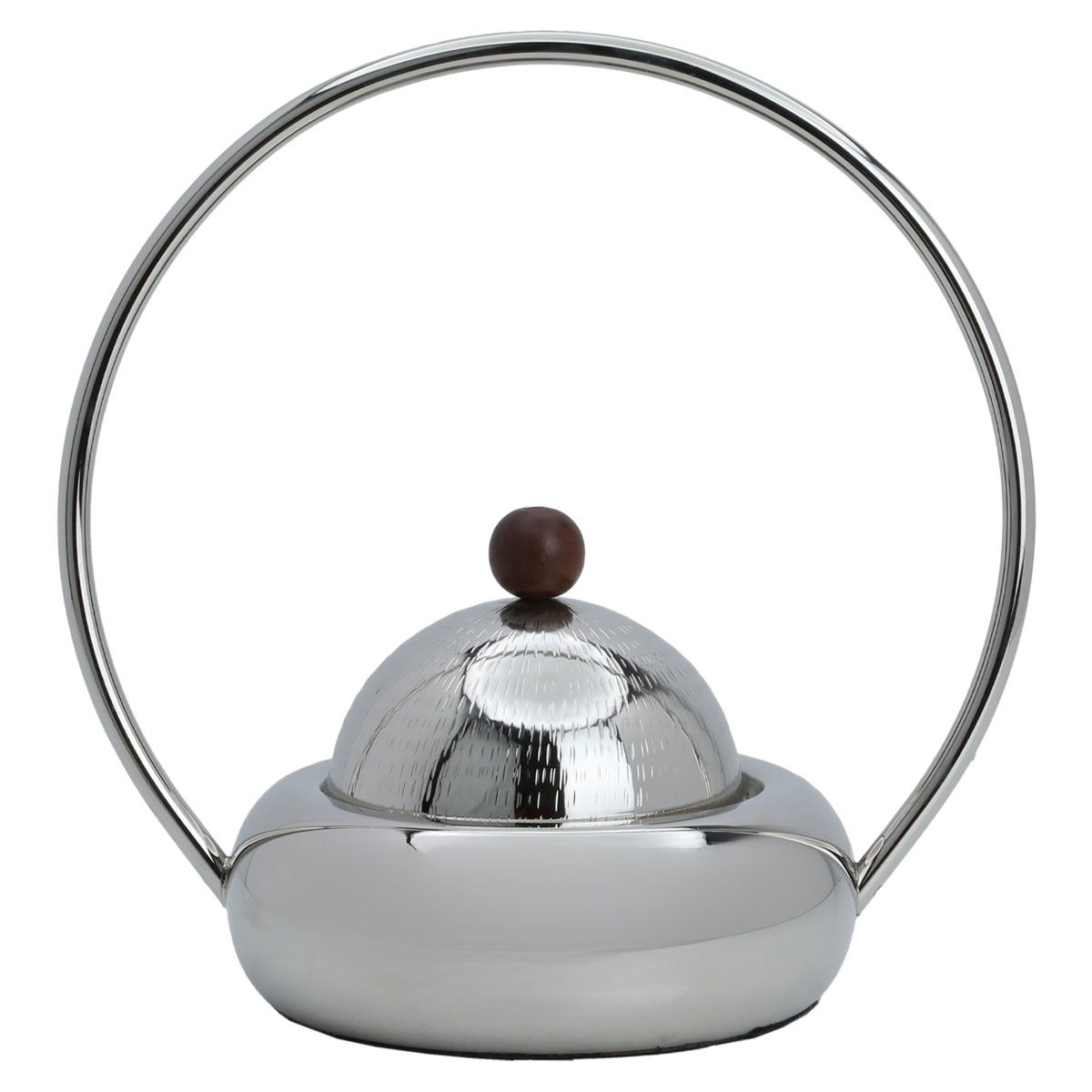 Incense burner with lid and stand, Al Saif Gallery steel, 18 x 18 x 28 cm - silver product image 2