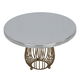 Al Saif Gallery steel cake serving stand, 16 x 25 x 25 cm, copper base, round - silver product image 2