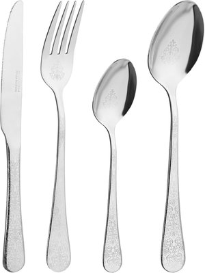 طقم ادوات مائدة استيل السيف غاليري، 24 قطع - فضي product image