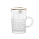 طقم بيالات شاي زجاج السيف غاليري، 6 قطع - شفاف product image 2