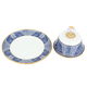 Al Saif Gallery porcelain plate, engraved, circular - blue product image 2