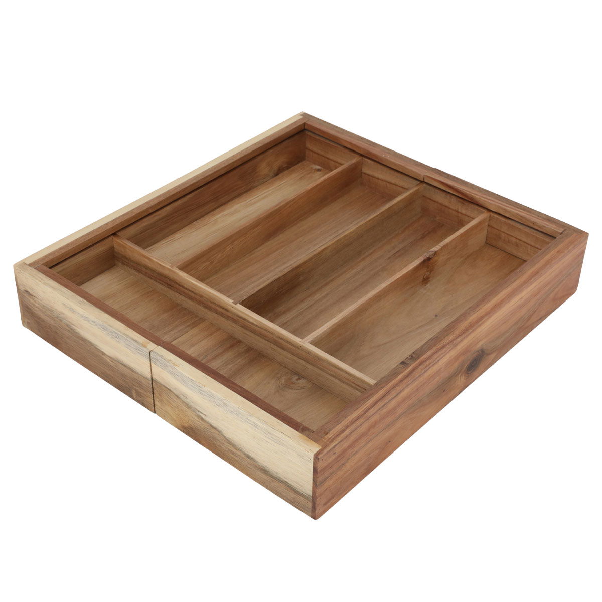 Al Saif Gallery Bamboo Organizer Box, Divided into 5 Compartments - Wooden product image