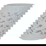 طقم علب بهارات بورسلان السيف غاليري، مخرم - أبيض وذهبي product image 4