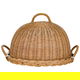 Al Saif Gallery Round Wicker Serving Basket With Cover, 34 X 34 X 24 Cm - Beige product image 1