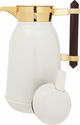 Al Saif Gallery Shahad thermos set, 1/0.7 liter, wooden handle, thermal glass inner case, steel outer shell - off white product image 10