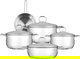 طقم قدور ستانلس استيل مايرولكس، 9 قطع - فضي product image 1