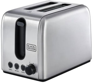 حماصة توست بلاك آند ديكر، 1050 واط، شريحتان، 6 مستويات، ET244-B5 - فضي product image