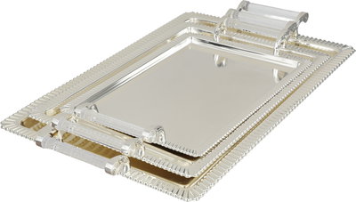 طقم طوفريات ستانلس ستيل السيف غاليري، 3 قطع، مقبض معدني - فضي لامع product image 1