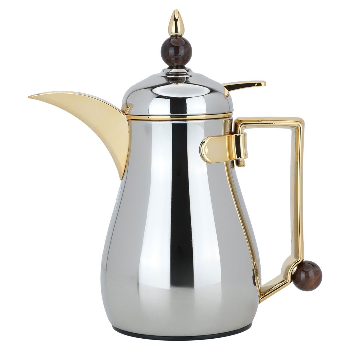 Al Saif Gallery Crystal Thermos, 0.35 litres, thermal glass inner container, steel outer shell - silver product image