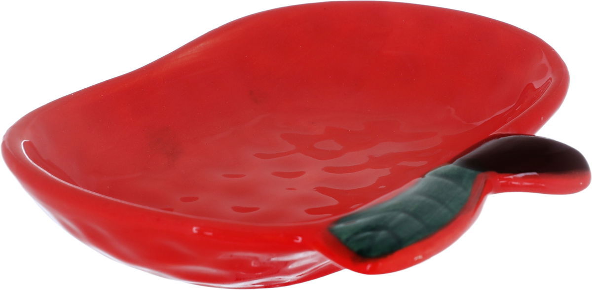 Al Saif Gallery Porcelain Serving Plate, 12.3 x 10.6 x 2.8 cm, Apple - Red product image