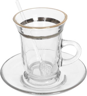 طقم كاسات شاي زجاج السيف غاليري، 50 قطعة - شفاف product image 3