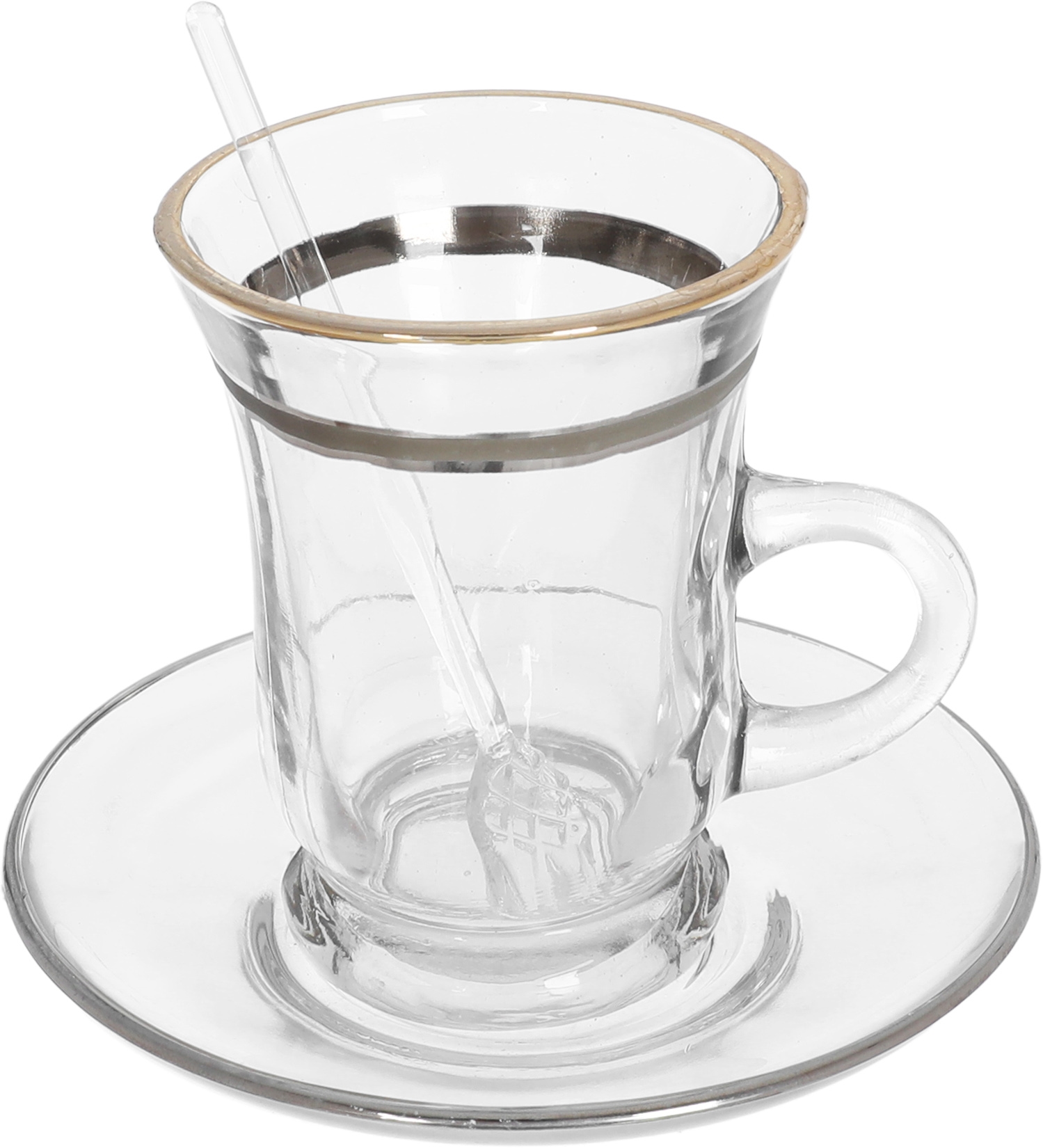 طقم كاسات شاي زجاج السيف غاليري، 50 قطعة - شفاف product image 3