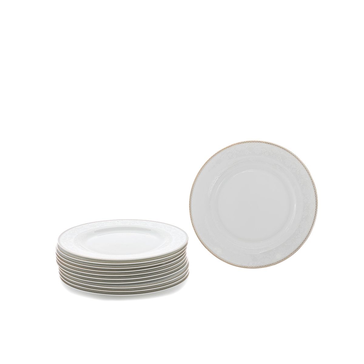 طقم سفرة بورسلان السيف غاليري، 86 قطعة - ابيض product image 6