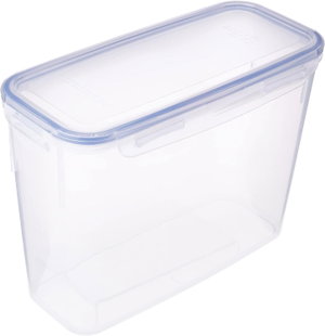علبة تخزين طعام بلاستيك لوك اند لوك، 2.4 لتر، غطاء - شفاف ازرق product image 2