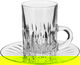 Alsaif Gallery Bialat Crystal Cups and Saucer Serving Set, 18 Pieces - Transparent product image 3