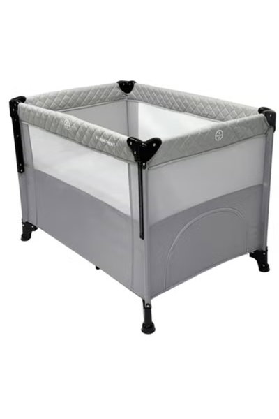 سرير اطفال فان مومنت، 100×70 سم، قابل الطي - رمادي product image 4
