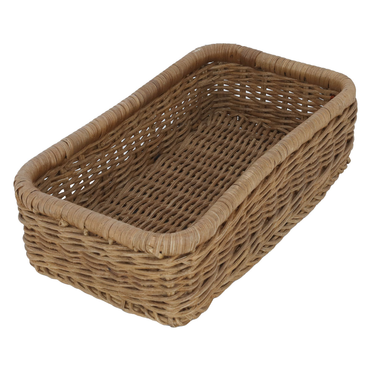 Al Saif Gallery Rectangular Wicker Serving Basket, 34 X 18 X 9 Cm - Beige product image 2