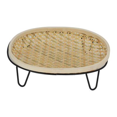 Al Saif Gallery Wicker Dish with Sturdy Base - Beige product image 1