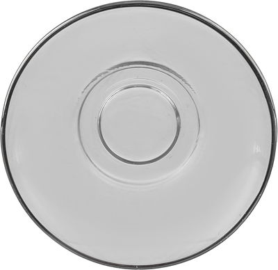 طقم صحون بيالات شاي زجاج السيف غاليري، 6 قطع - شفاف product image 3