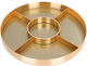 صحن تقديم بغطاء بلاستيك السيف غاليري، خمس خانات، 30×30×3.7 سم - ذهبي product image 4