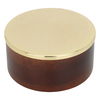 تمرية خشبي السيف غاليري، دائري ،غطاء ذهبي - بني product image 1
