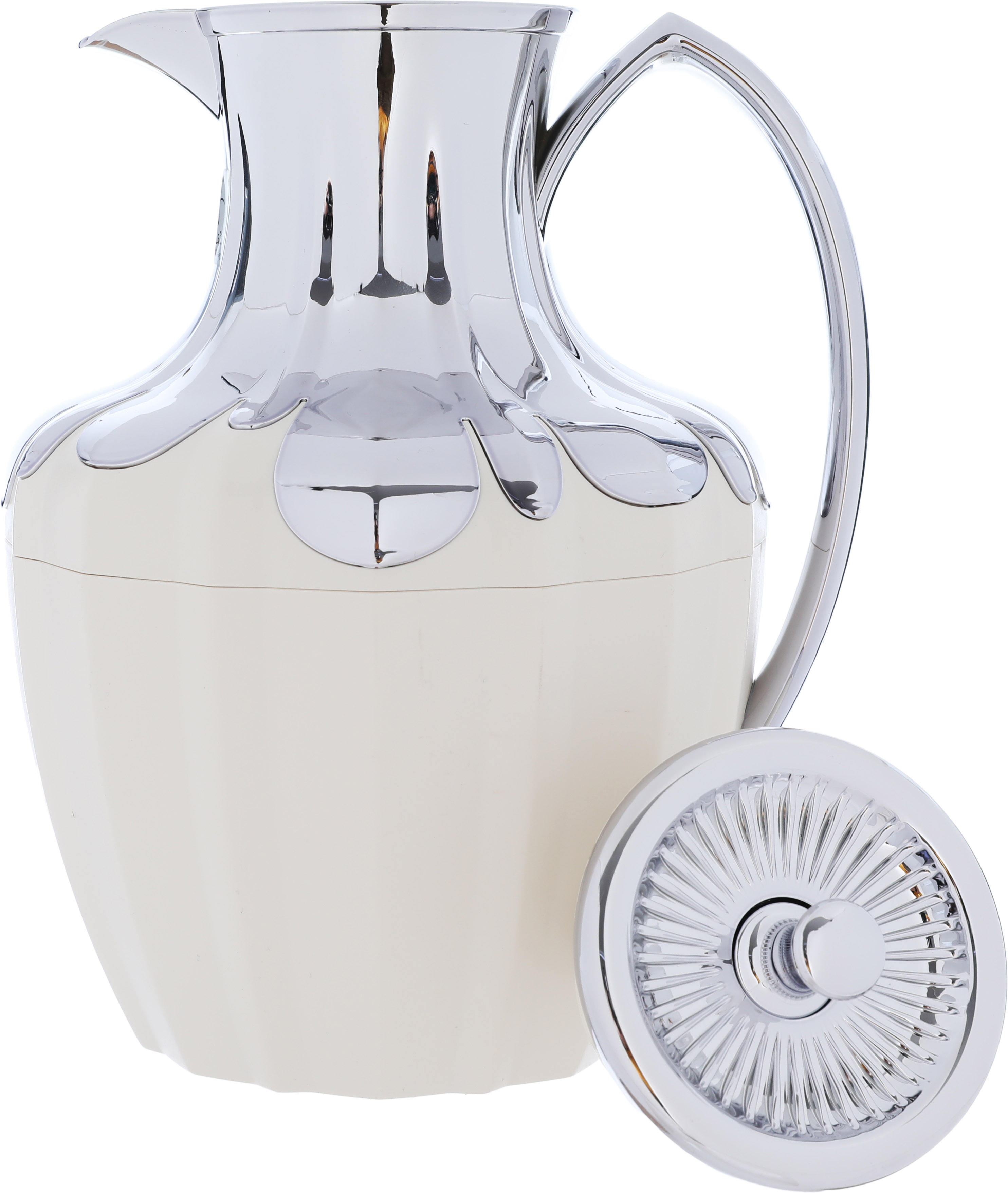 ترمس شادن إفرست، 1 لتر، حافظة داخلية زجاج حراري، هيكل خارجي بلاستيك - فضي product image 2