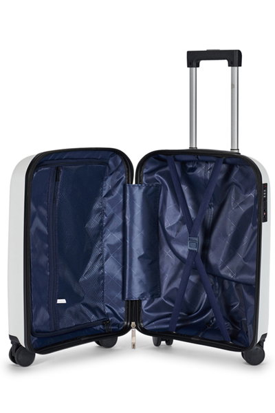 طقم شنط سفر بولي بروبيلين ليمرا، 4 مقاسات، 4 عجلات، بزاوية 360 درجة، LMA-PP526 - ابيض product image 6