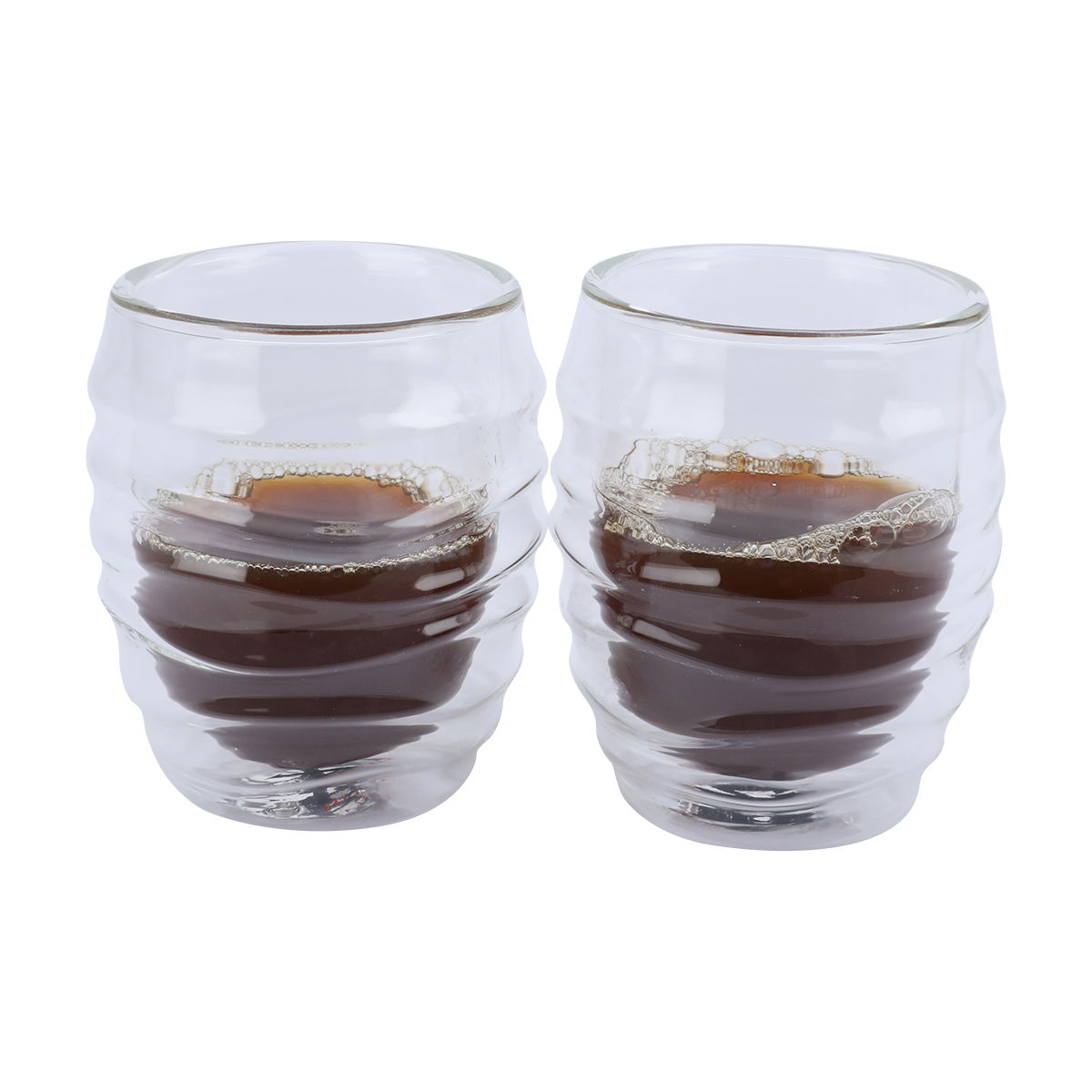 طقم فناجين شاي زجاج حراري السيف غاليري، 200 مل، قطعتين - شفاف product image 1