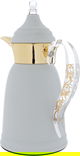 Al Saif Gallery Qamar thermos set, 1 liter, thermal glass inner container, steel outer shell - light gray product image 5