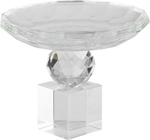 ستاند تقديم حلا زجاج السيف غاليري، 15×15×13 سم، دائري - شفاف product image 2