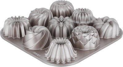 قالب كيك جرانيت ماريسا لونينا، 9 خانات، 23.5x23.5x3.5 سم - ذهبي product image 5