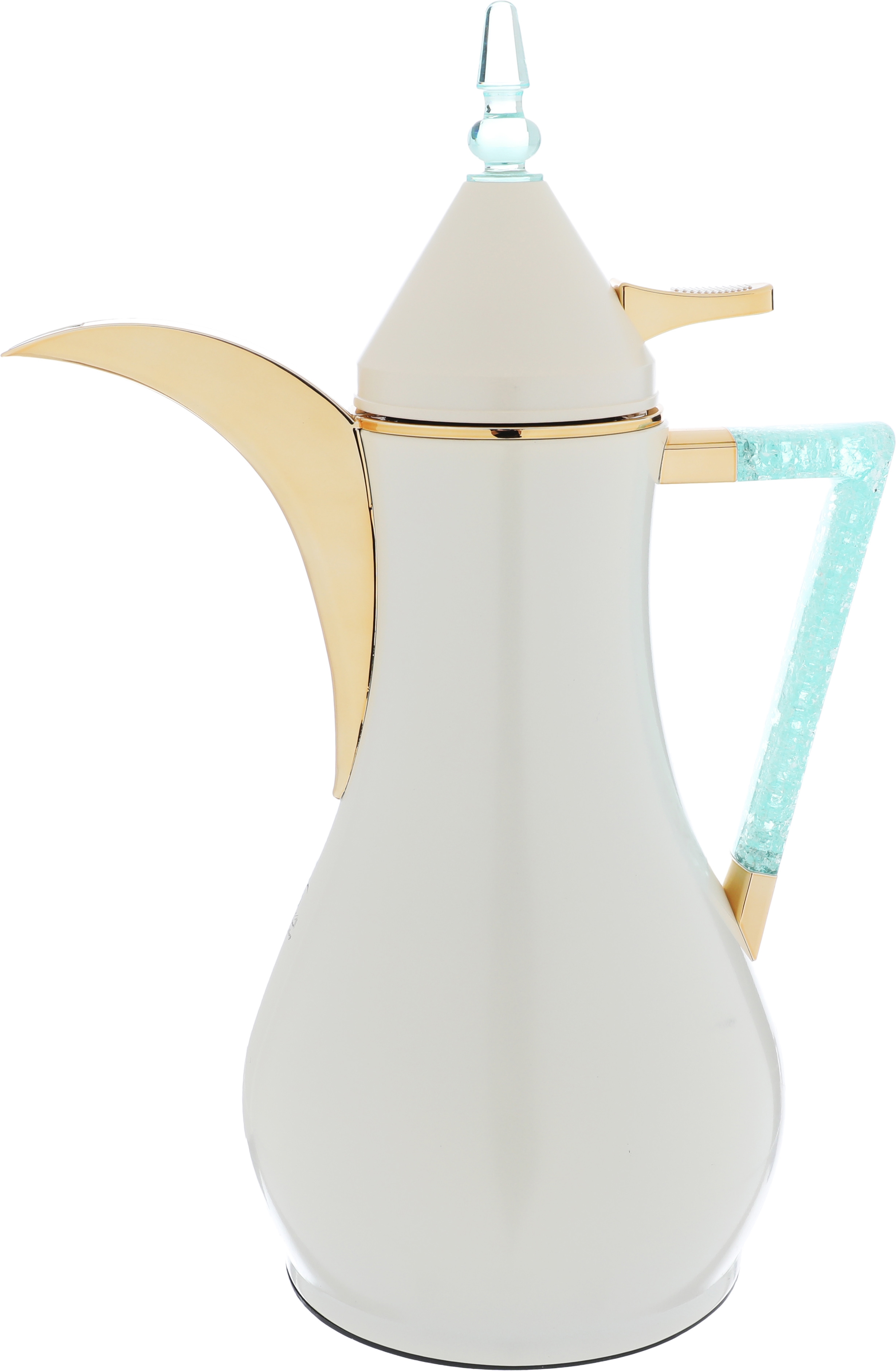 Al Saif Gallery Maha thermos set, two pieces, 1 liter, thermal glass inner shell, steel outer shell - pearl product image 8