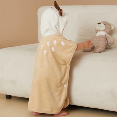 كابا لاطفال كورال فليس ريفي، 55×55 سم - بيج product image 4