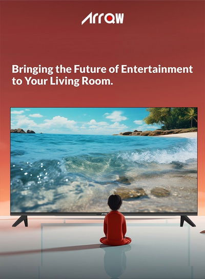 ARRQW RO-55LPW 55-inch Frameless Smart TV, 4K UHD, LED, webOS - Black product image 3