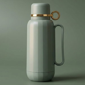 Timeless Rahal thermos, 1 liter, thermal glass inner container, plastic outer shell - green product image