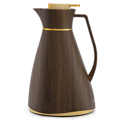 ترمس شيفون جلوري، 1 لتر، حافظة داخلية زجاج - خشبي product image 1