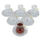 طقم بيالات شاي زجاج السيف غاليري، 12 قطع - شفاف product image 2