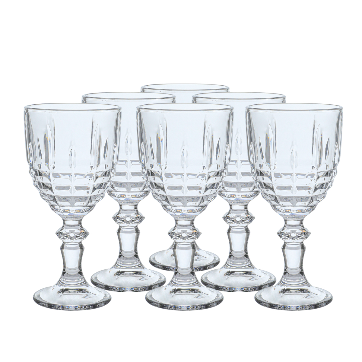 طقم كاسات زجاج ماكس بقاعدة السيف غاليري، 6 قطع - شفاف product image 1