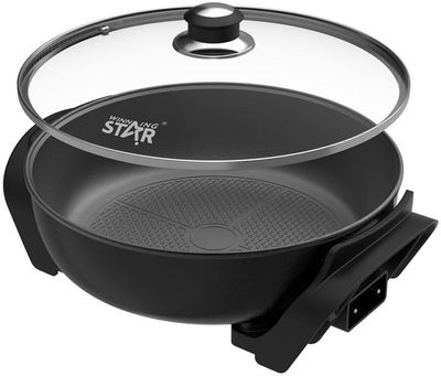 وعاء الطبخ الكهربائي ويننج ستار، 1500 واط، 5 مستويات، متعدد الوظائف، ST-9675 - اسود product image 8