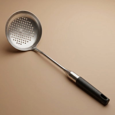 ملعقة غرف استيل كلاسيك، 38×12 سم - أسود فضي product image 1