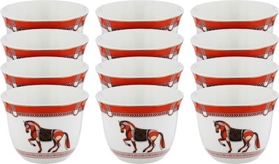 طقم فناجين قهوة سعودي بورسلان السيف غاليري، 12 قطعة - متعدد الألوان product image 1