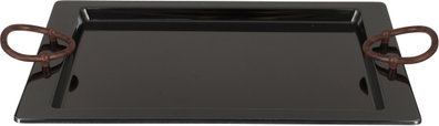 طقم صواني تقديم استيل الجهوري، 3 قطع - اسود لامع product image 4