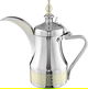 دلة قهوة استيل السيف غاليري، 1.4 لتر، نقش اسلامي - فضي product image 1