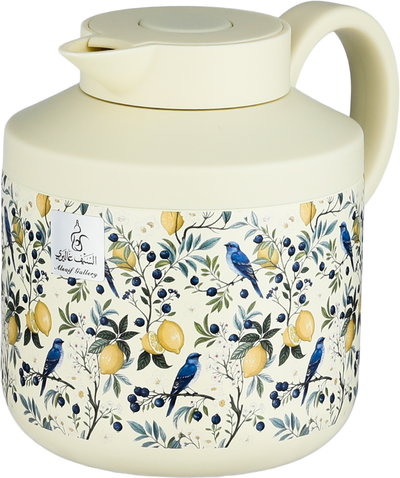 Timeless Hala Thermos, Stainless Steel Inner Container, 0.6 Liter, Press-On, Self-Service - Cream Color product image 3