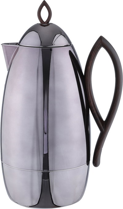 Al Saif Gallery Al Ola Thermos Set, 21 Pieces, with Serving Tray, Tea & Coffee Cups - Silver Brown product image 6