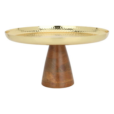 Al Saif Gallery Steel Cake Stand, 30X30X17 Cm - Gold product image 2