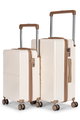 طقم شنط سفر بولي كربونات ليمرا، 20 24 بوصة، 4 عجلات، بزاوية 360 درجة، OT-9001 - بيج ذهبي product image 2