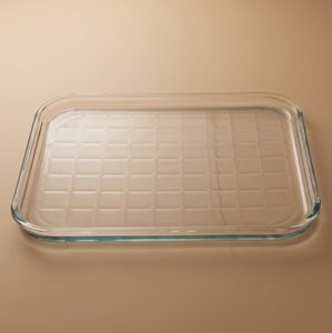 صينية فرن زجاج بايركس، 32x26x2 سم، مستطيل مسطح - شفاف product image