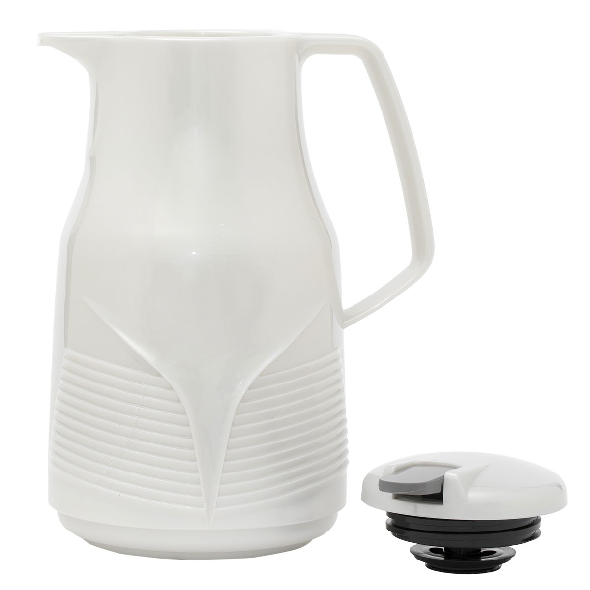 Rhinestone thermos, 1 liter, thermal glass inner shell, plastic outer shell - silver product image 2