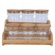 طقم علب بهارات بغطاء زجاج السيف غاليري، 6 قطع - شفاف product image 3